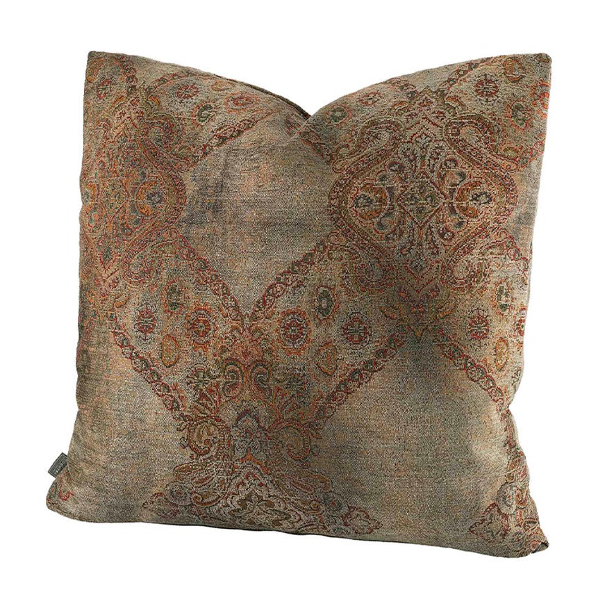 Miralago Paisley Taupe Plain Kissenbezug 50X50