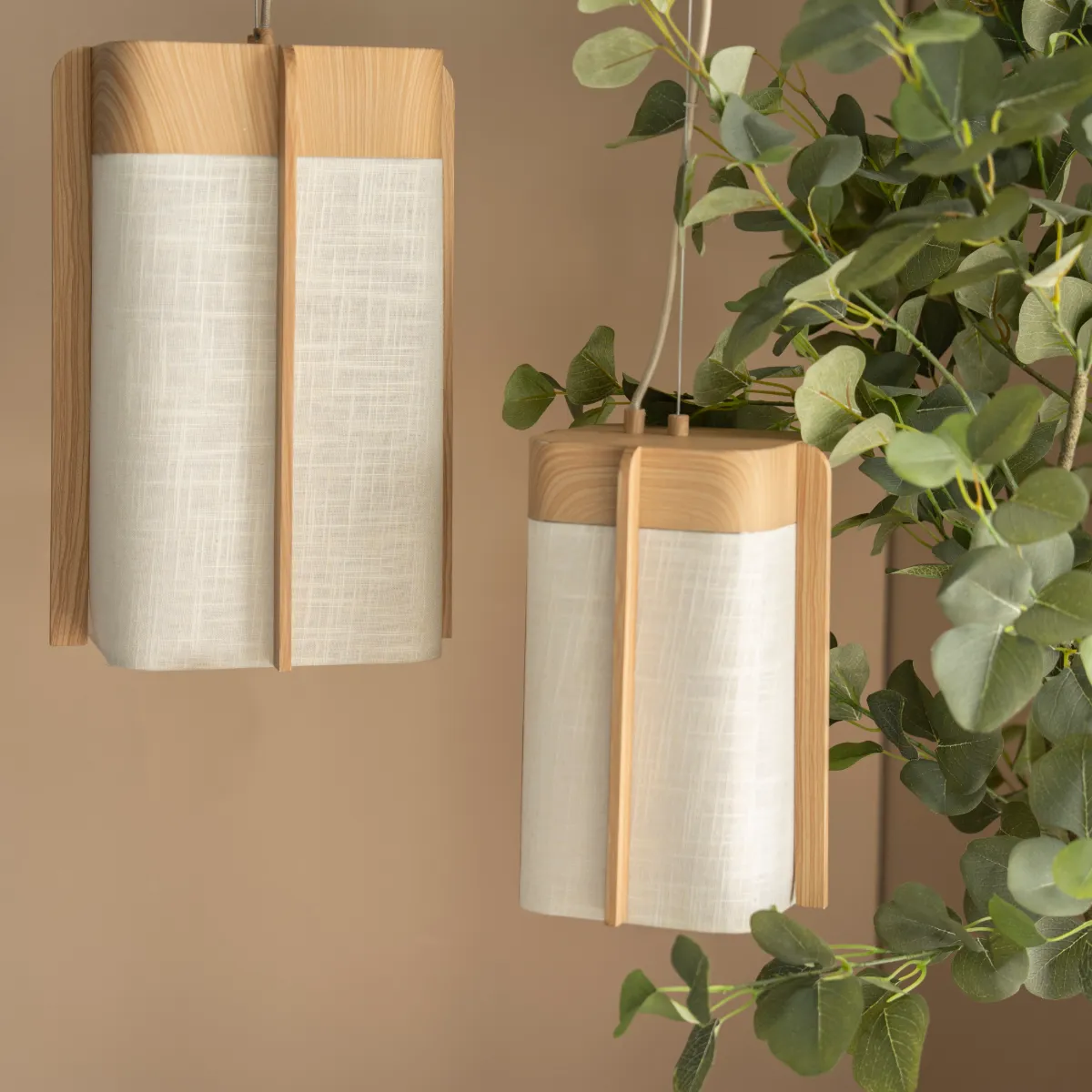 lamp Aterlier large Pendelleuchte 27x27x40,5 cm natur