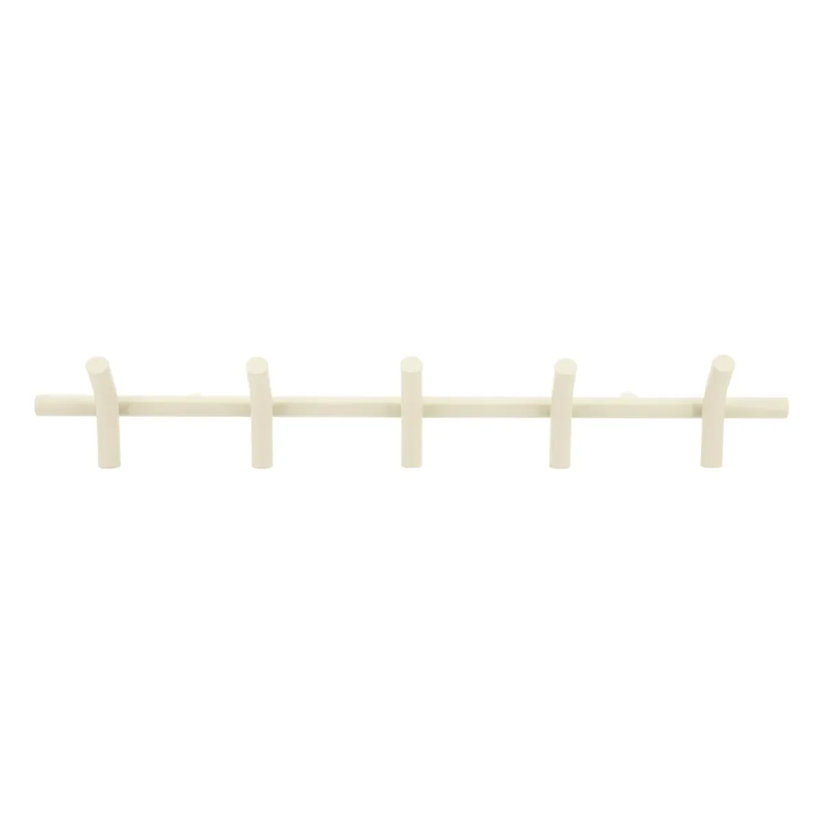 Wall coat rack Matto 5 - beige 88x14x11,5 cm