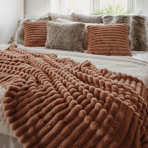 Stripy Deckemuster Cognac