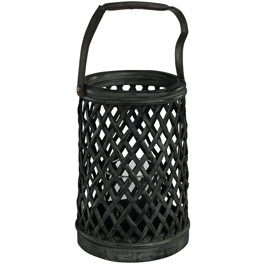 Bamboo Laterne Schwarz