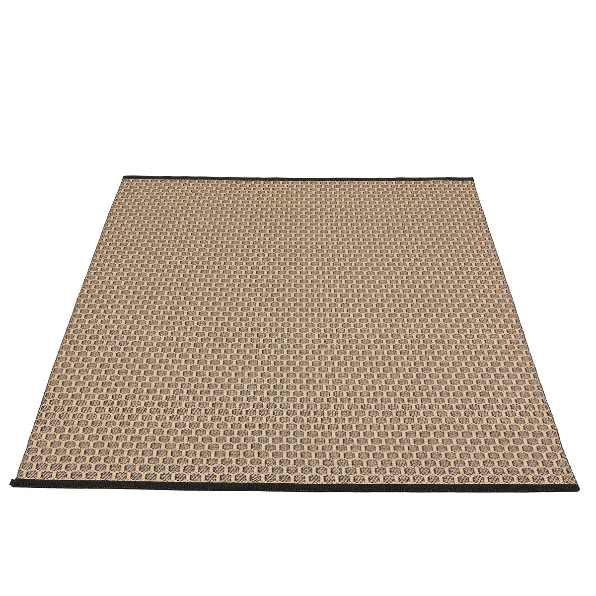 Wendbarer Kunststoffteppich MIMI Black/Beige 180x260 cm