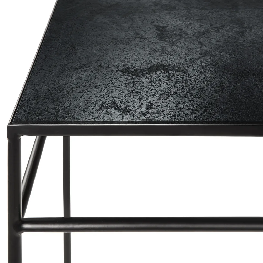 Konsolentisch anthrazit Holzkohle