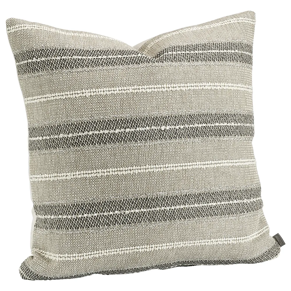 Nomad Multi Stripe Kissenbezug Grau 50x50 cm