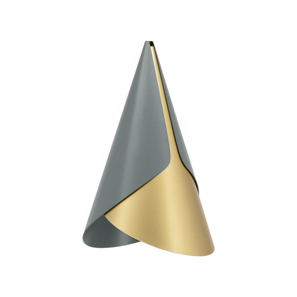 Cornet Lampenschirm Slate/Brass
