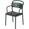 Linear Steel Sitzkissen Dark Grey 