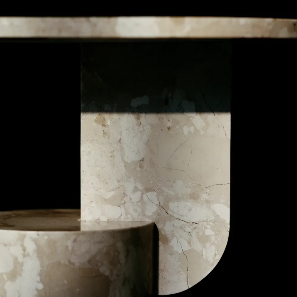 Beistelltisch aus Marmor Insert