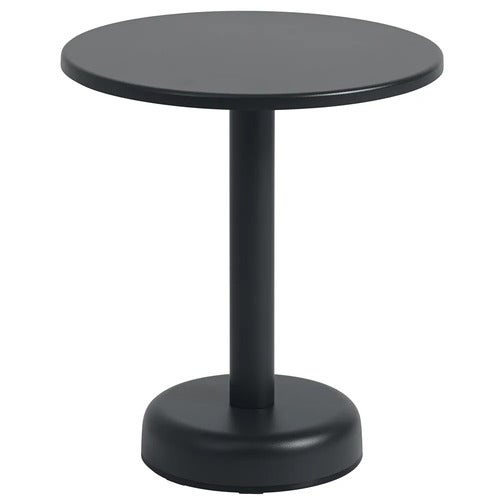 Linear Steel Couchtisch Ø42 cm Anthracite Black