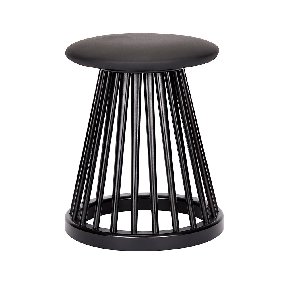 Fan Hocker Black