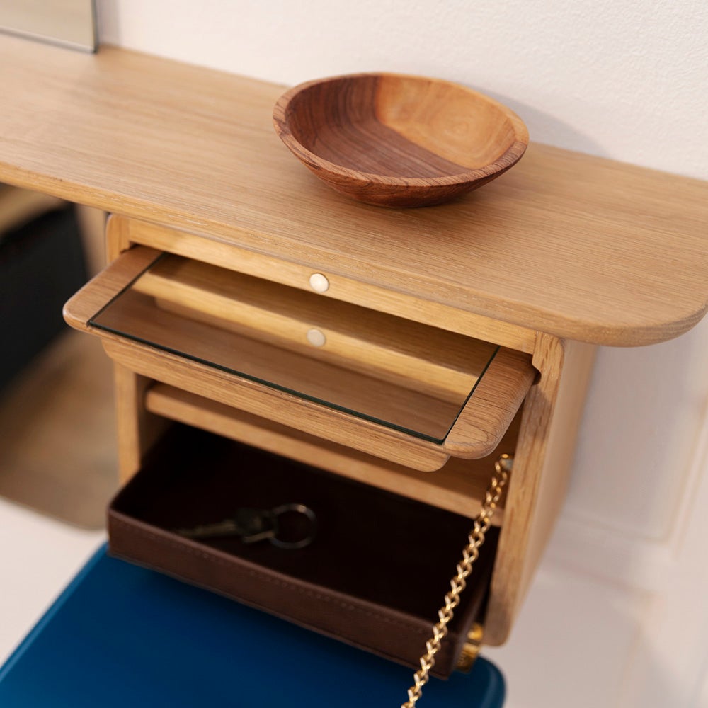 One More Look Spiegel eiche/Petrol Blue