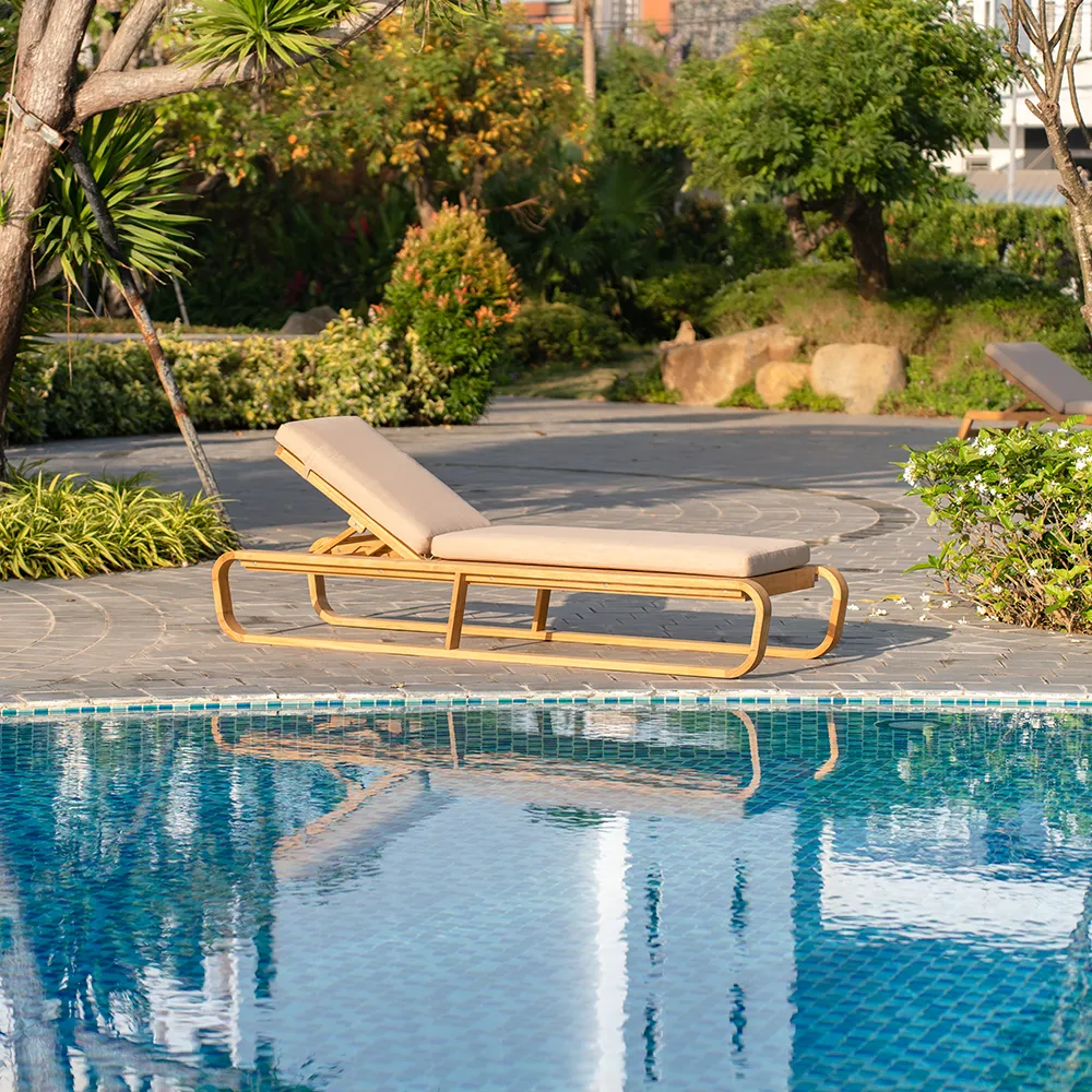 Bålamöllan Liegestuhlkissen Blau