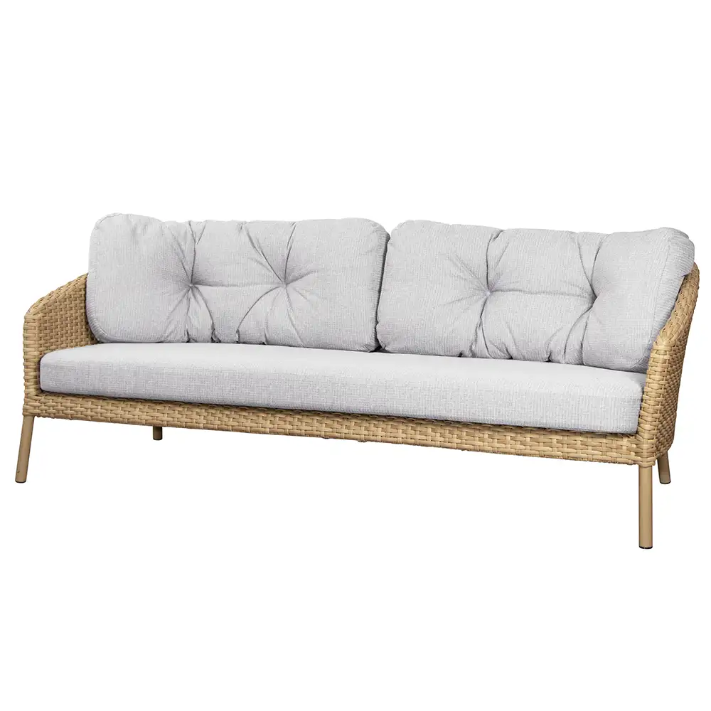 Ocean Kissen Set Weiß für 3 Sitzer Sofa