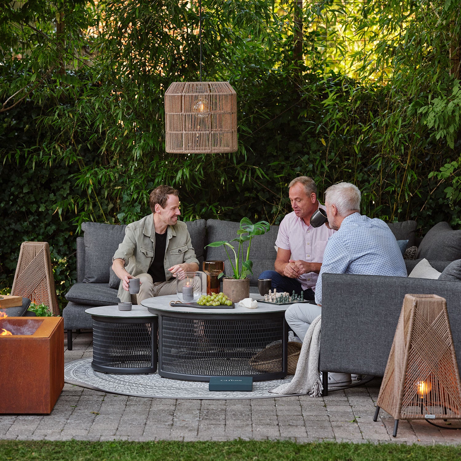 Callisto 2-Sitzer-Sitzgruppe grau