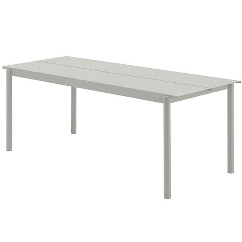 Linear Steel Esstisch 200X75 cm Grey