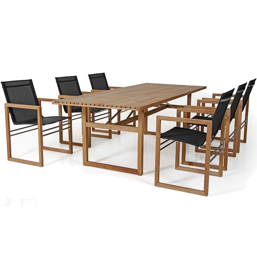 Vevi Esstischgruppe aus Teakholz