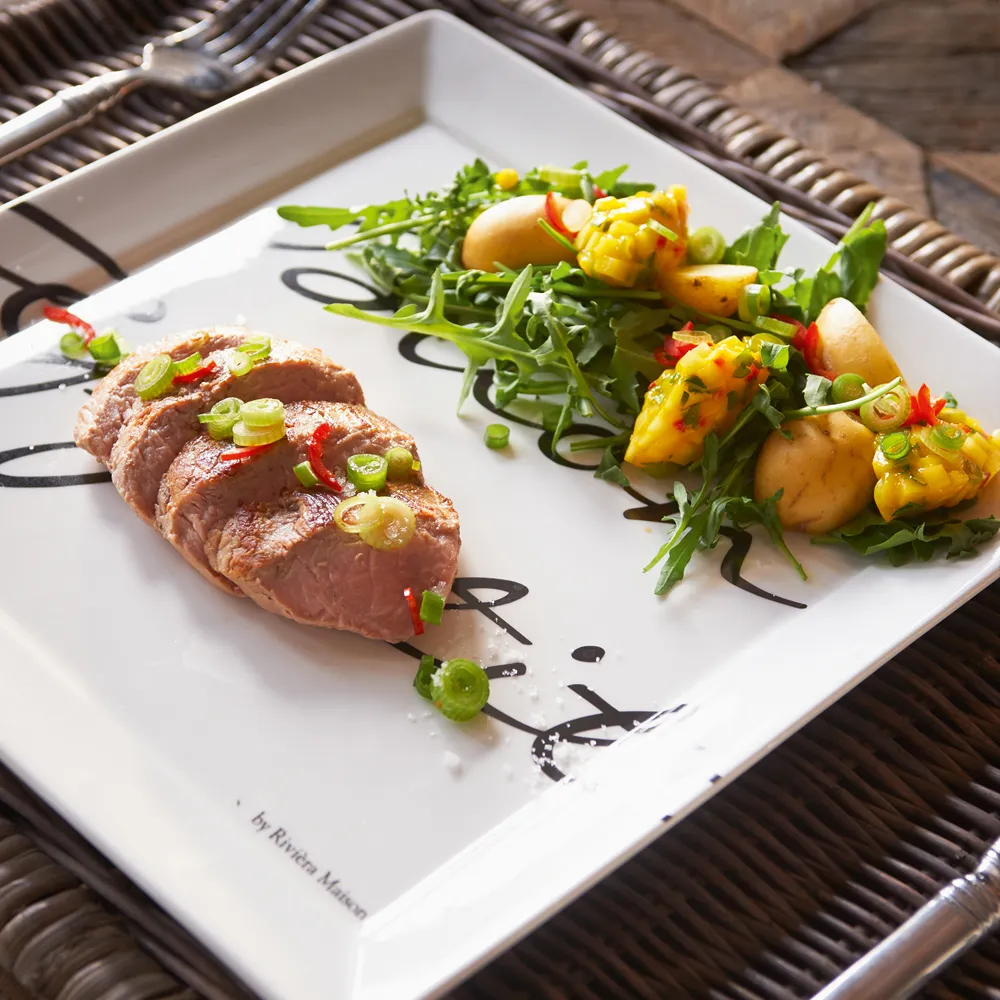 Buon Appetito quadratischer Teller 26 x 26 cm