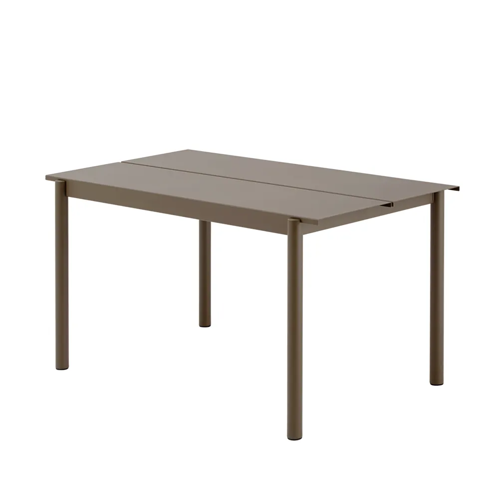Linear Steel Esstisch 140X75 cm Taupe