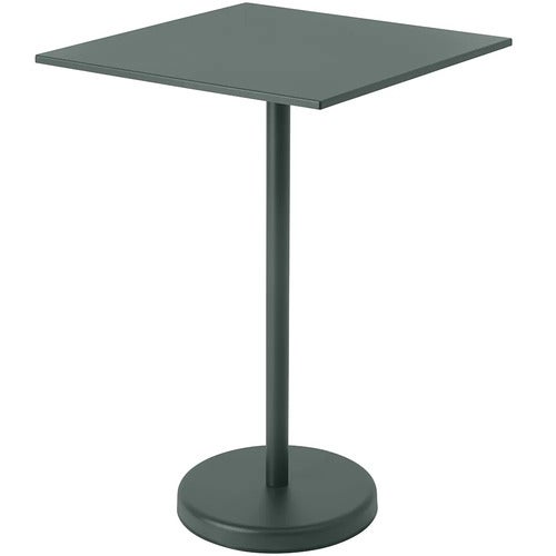 Linear Steel Stehtisch 70x70 cm Dark Green 