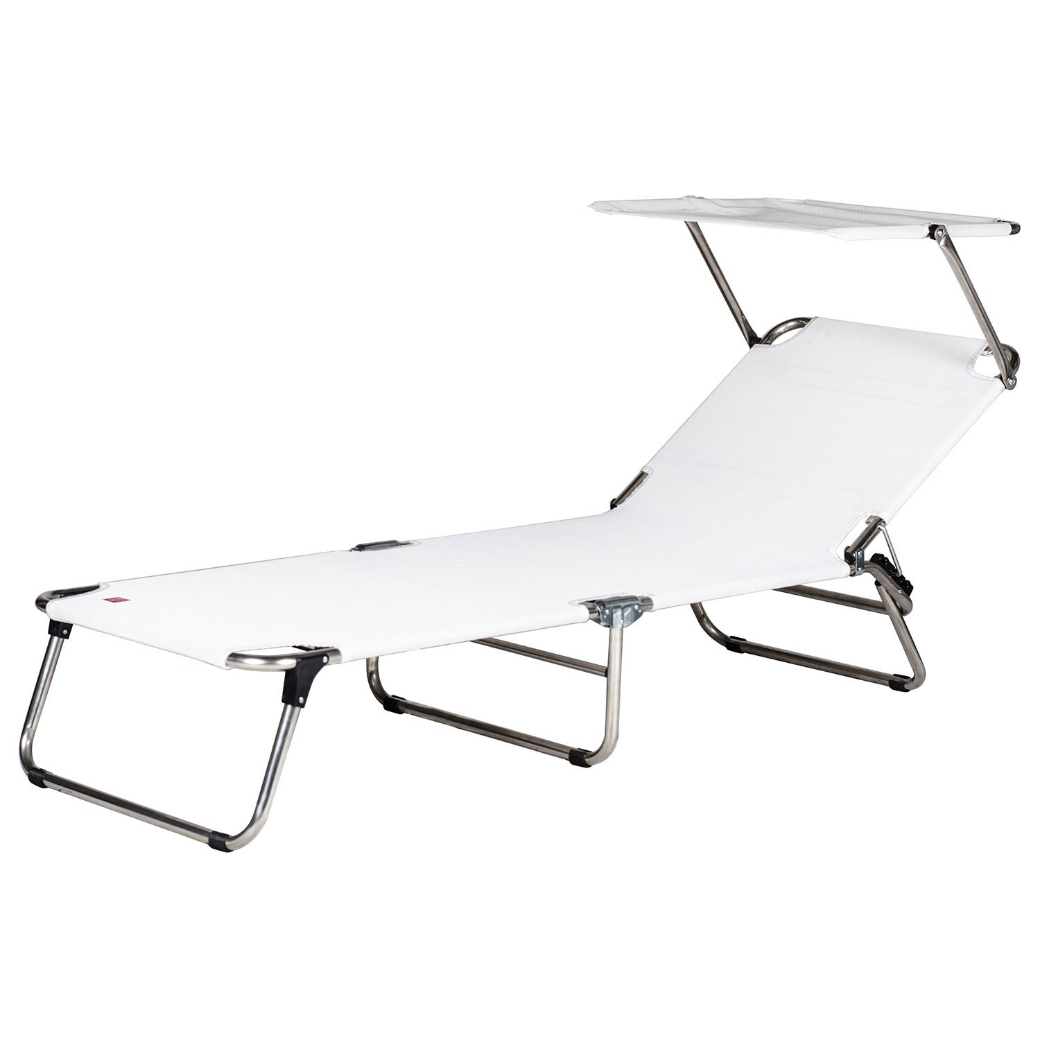 Amigo Sonnenliegeaufsatz weiß Aluminium/Textilene