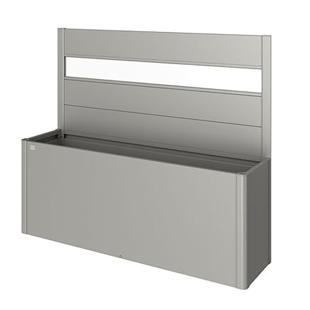 Sichtschutz für Anzuchtbeet 4x1 m mit Acrylglas metallic