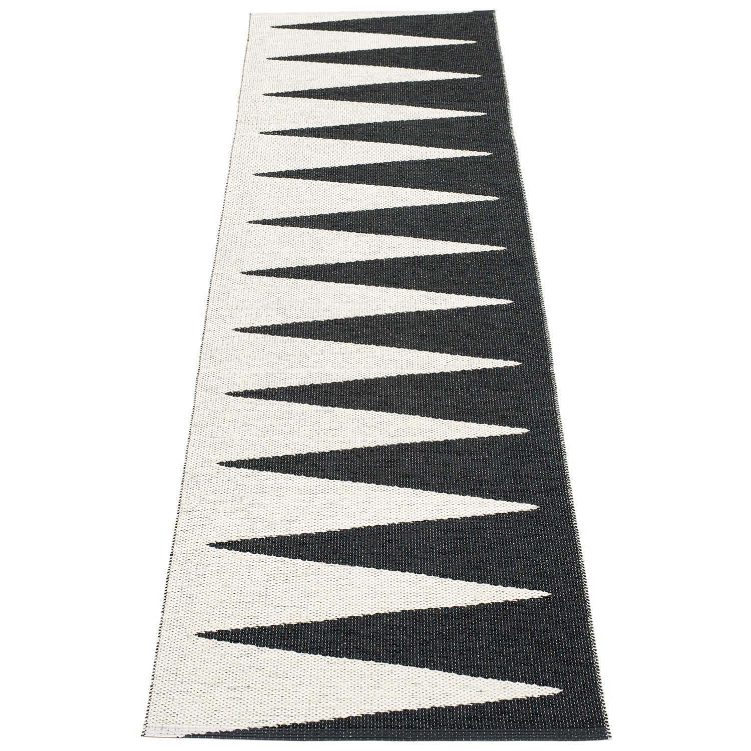 Vivi Teppich 70x250 cm black / vanilla