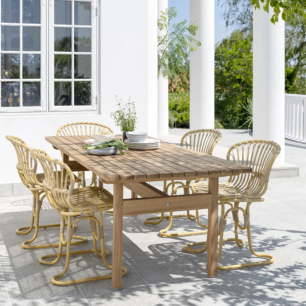 Tobias Teakholztisch 205x91 cm