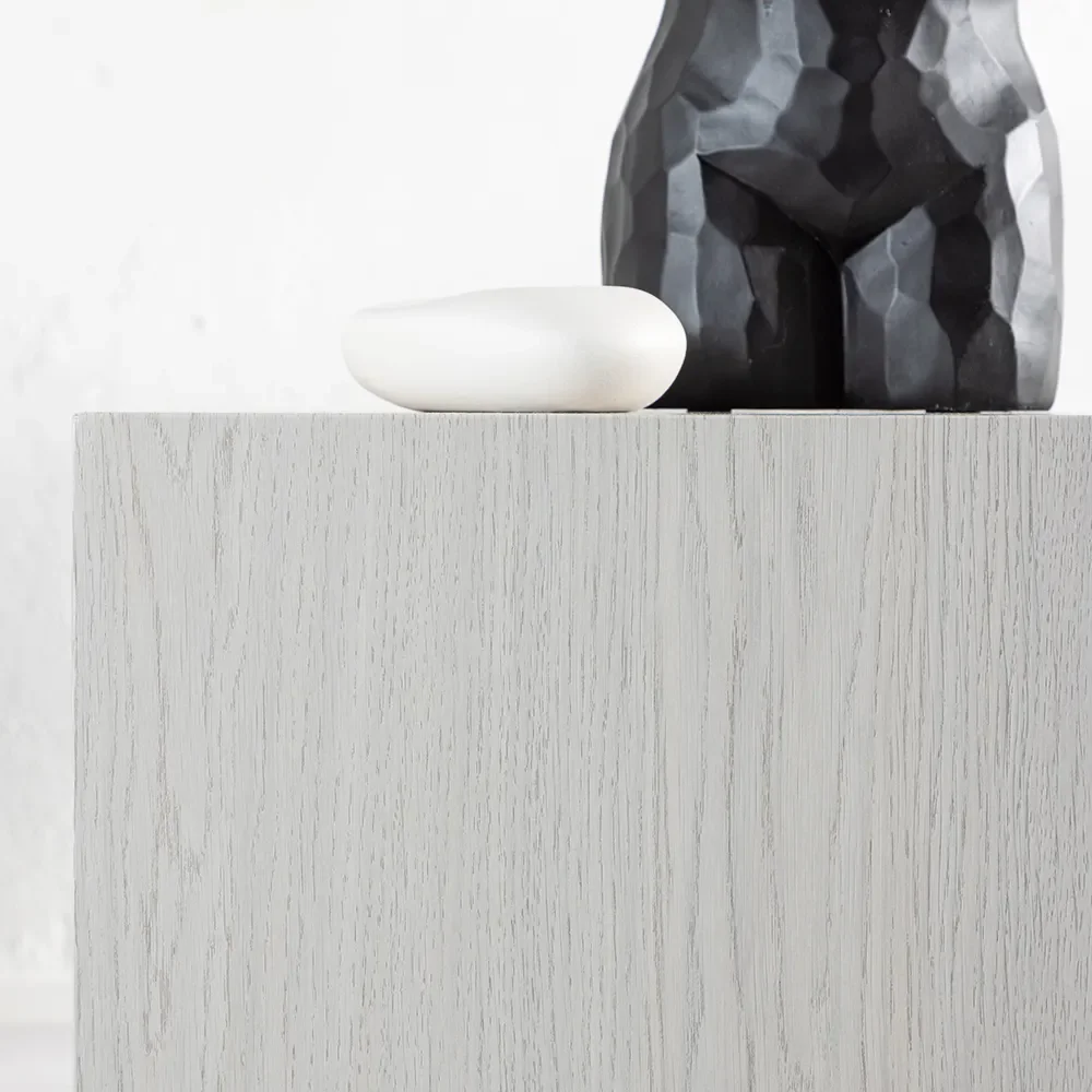 York Couchtisch 40x40 cm Weiß geputzt