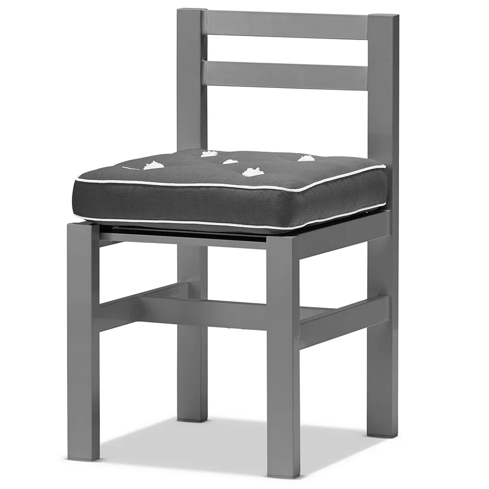 Stuhl Grau Aluminium