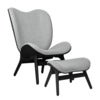 A Conversation Piece Loungesessel Black Oak/Sterling