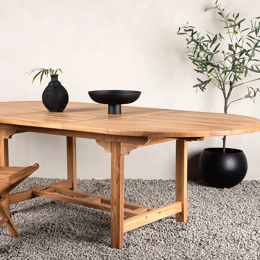 Kenia Esstisch 120x180-240 cm Teak