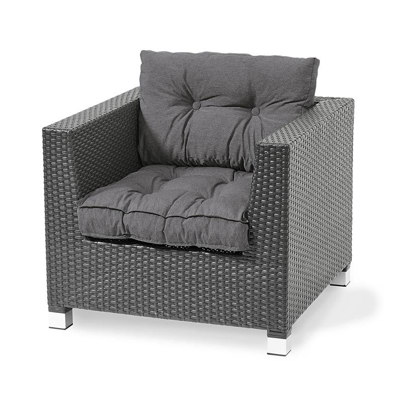 Lotta Rückenkissen B 58 63 H 38 cm Anthrazitgrau