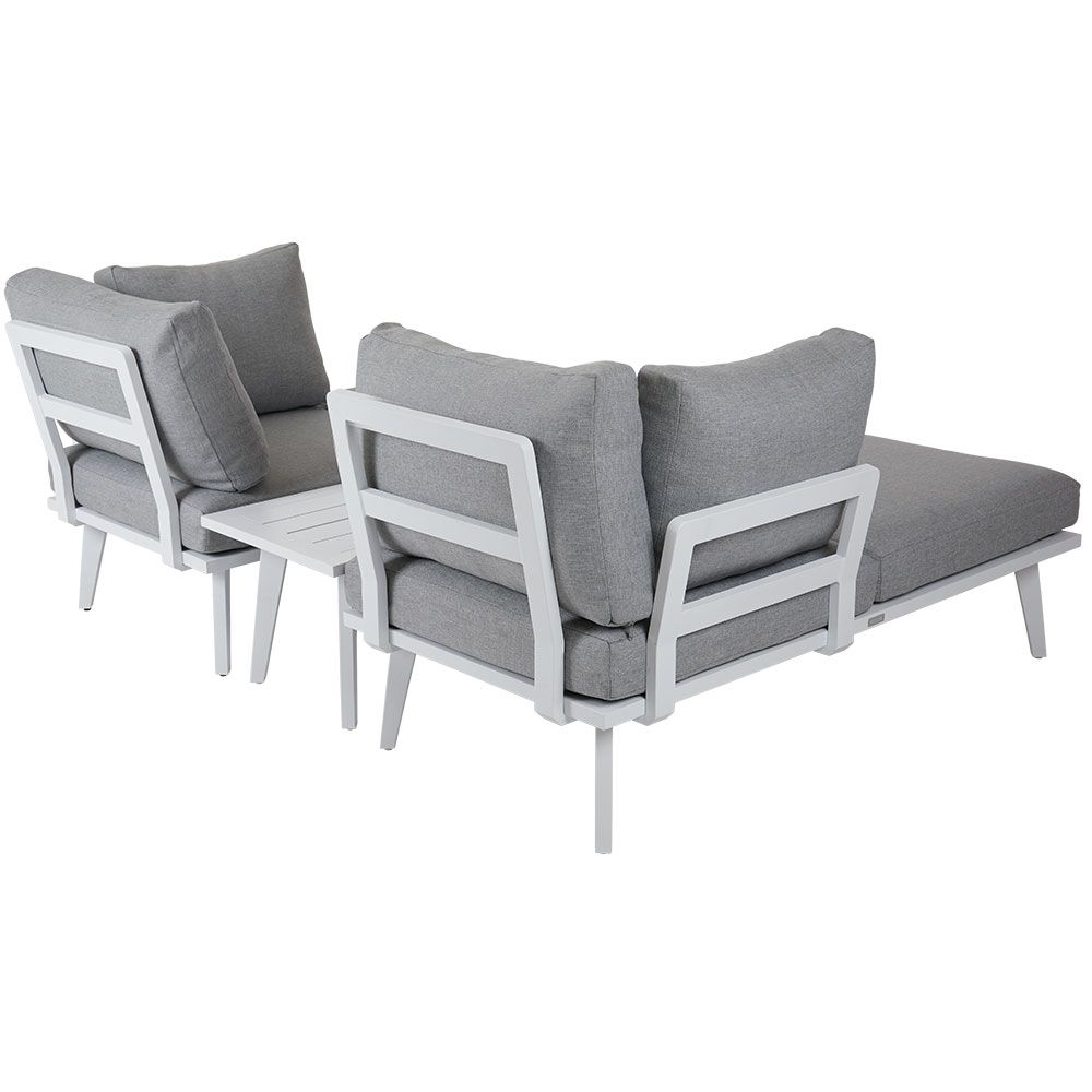 Villac Tagesbett weiß/grau