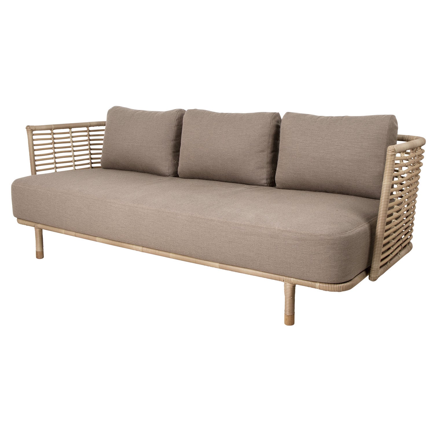 Sense 3 Sitzer Sofa taupe inkl. Kissenset