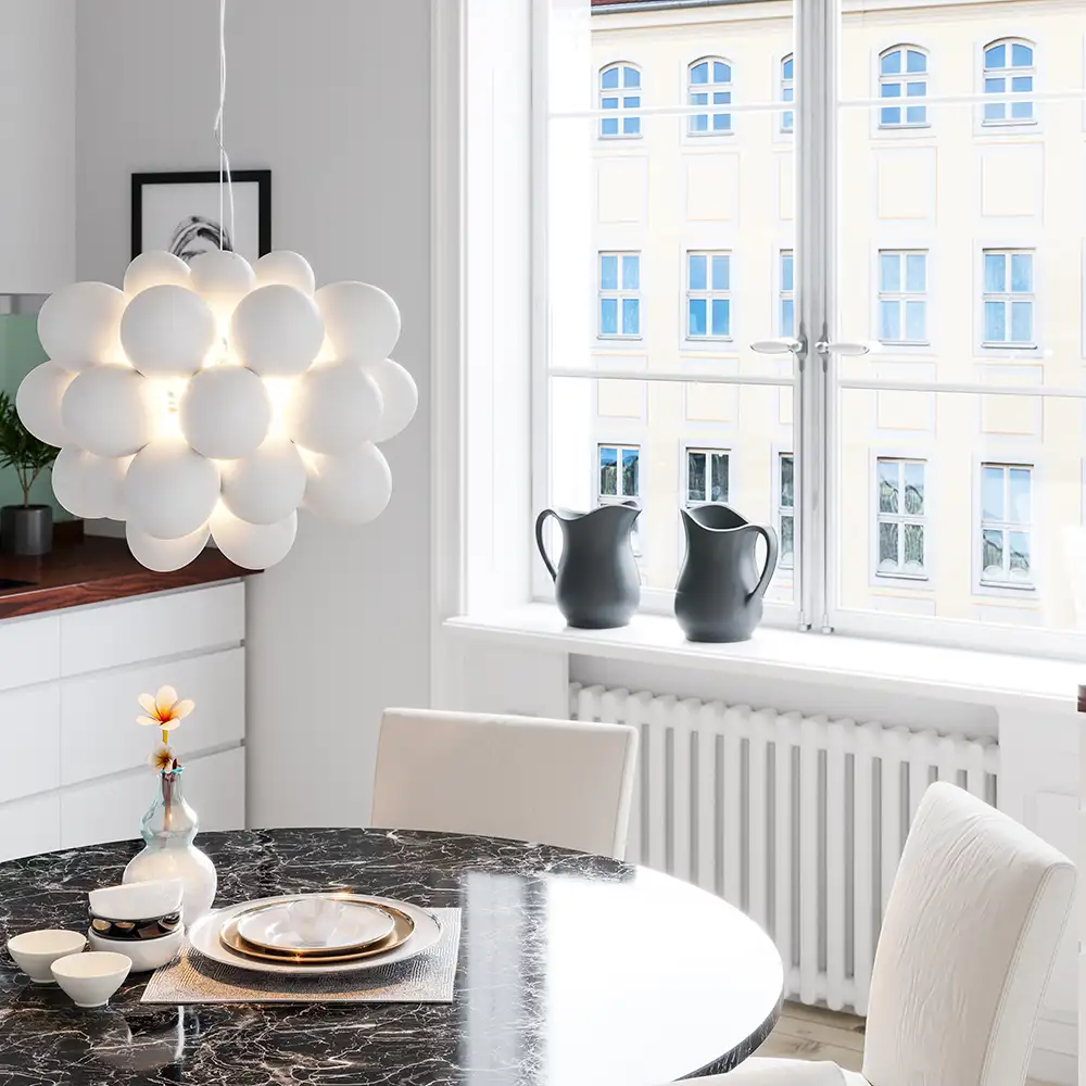 Gross Deckenleuchte Ø50cm Weiß matt