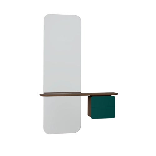 One More Look Spiegel Dunkle Eiche/Forest Green
