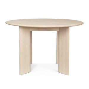 Bevel Esstisch Ø117 cm - White Oiled Beech