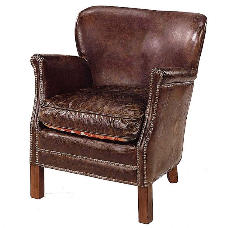 Professor Leder Vintage Zigarren-Sessel