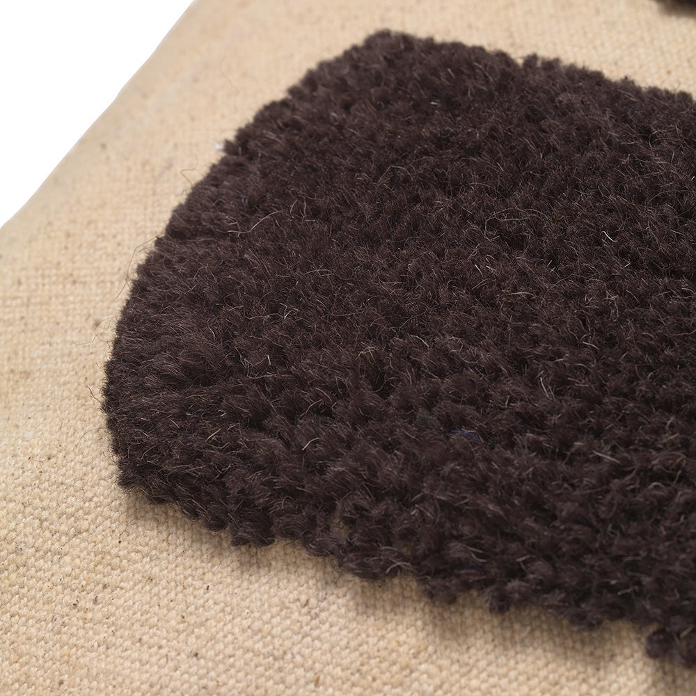 Lay Kissen 50x50 Sand/Dark Brown