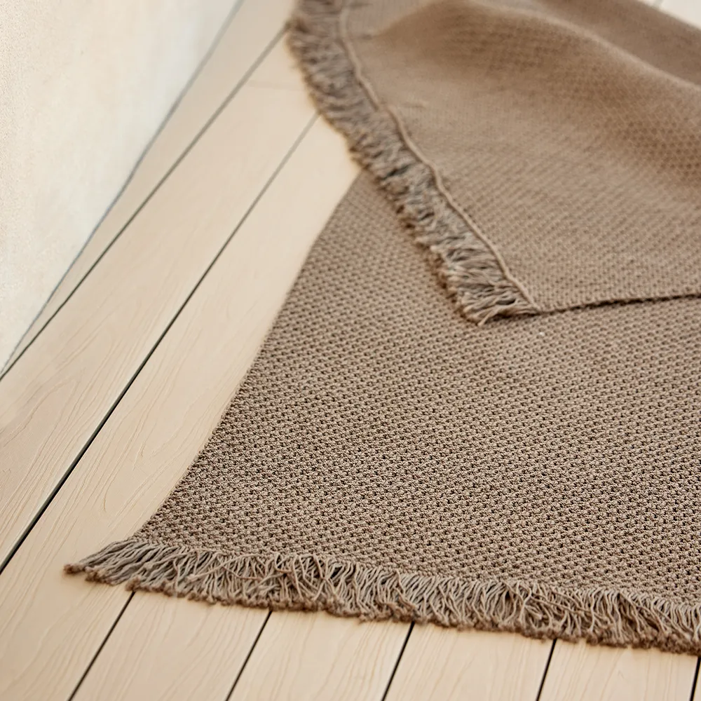 Knit teppich 240x170 cm Dunkelsand