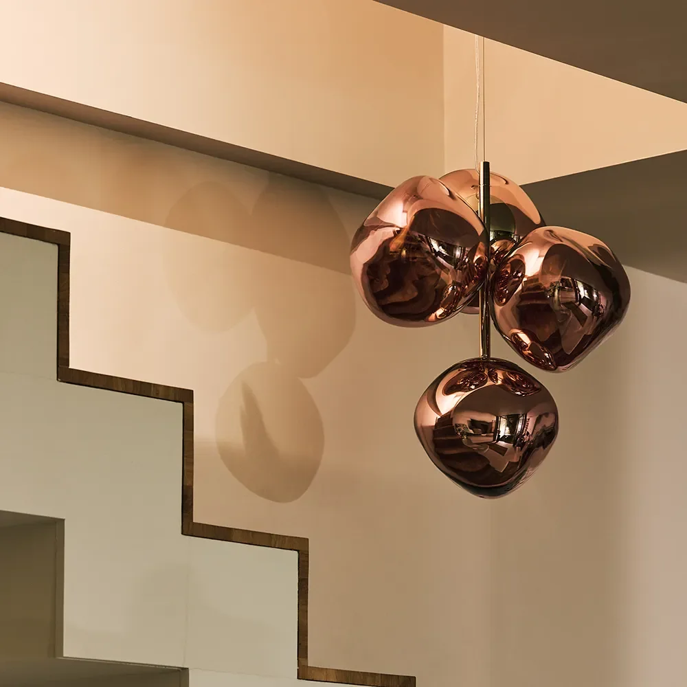Melt Chandelier Mini Copper LED