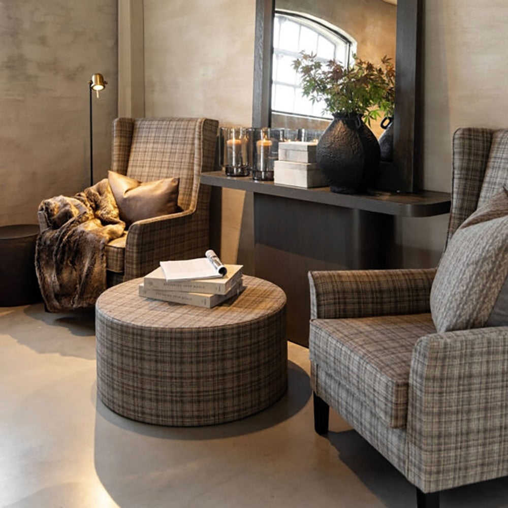 Rockwell Stoffsessel - Callum Plaid Braun