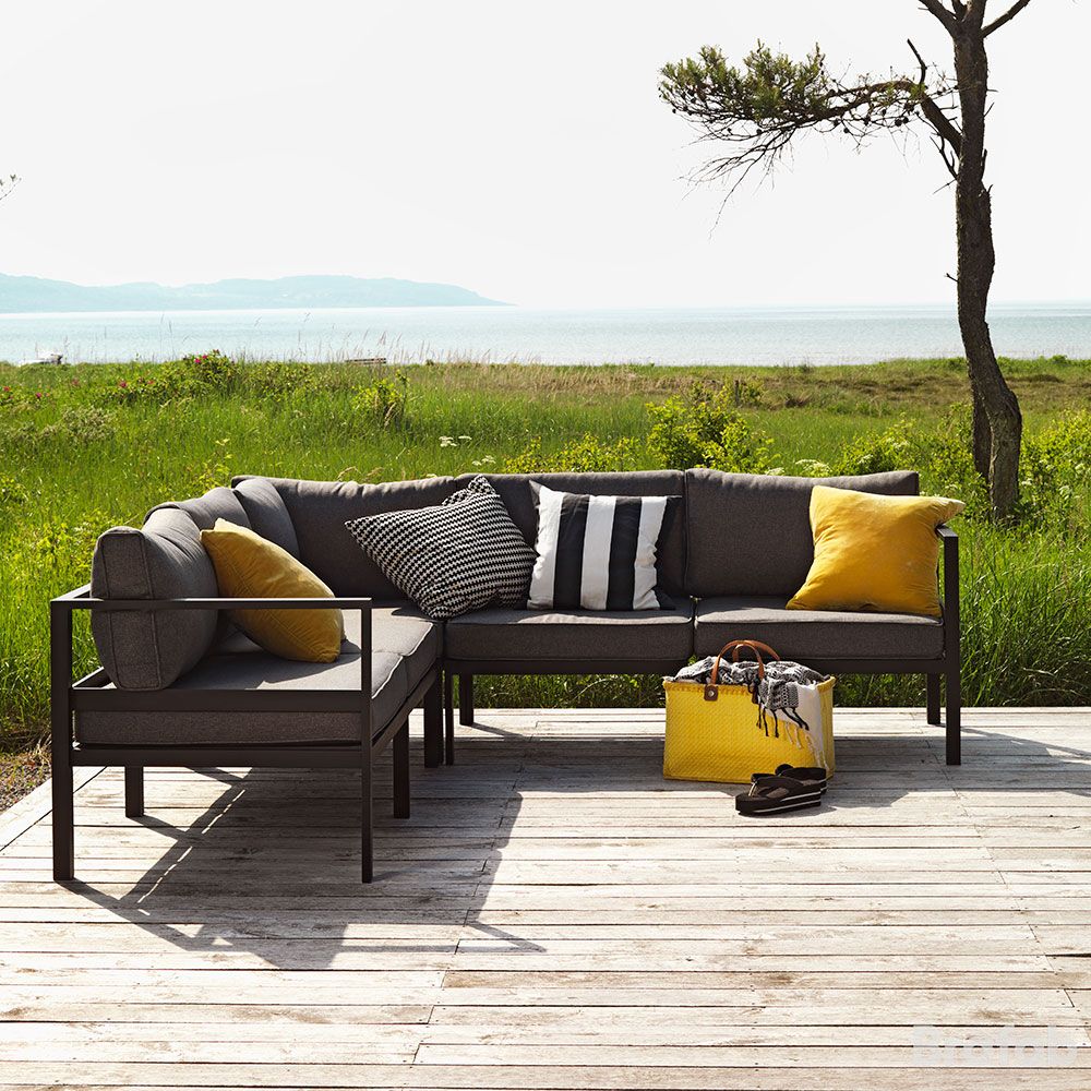 Leone baubare Eckgruppe schwarz