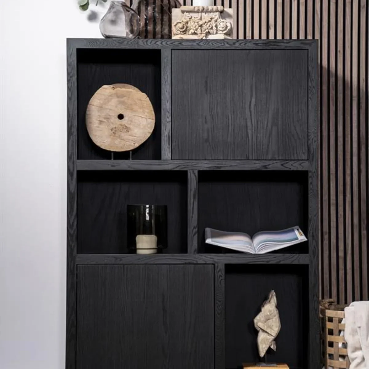 Helsinki Schrank 120x170cm - schwarz