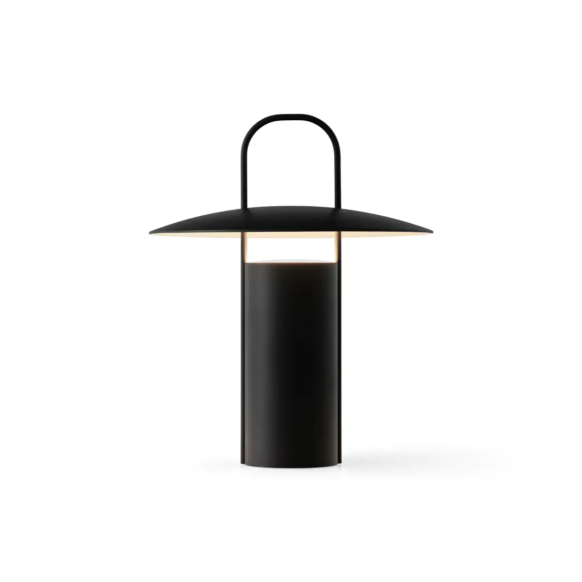 Ray Tragbare Lampe Aluminium Schwarz