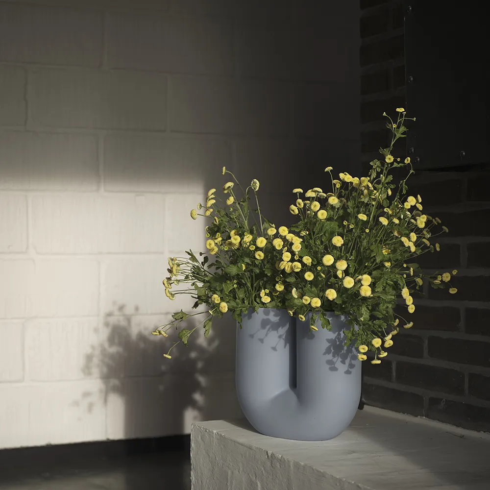 Kink Vase H: 26 cm - Hellblau