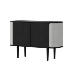  Treasures 2-türiger Schrank Schwarze Eiche/Sterling