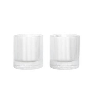 Ripple Tumbler Glas 2er-Pack Klar
