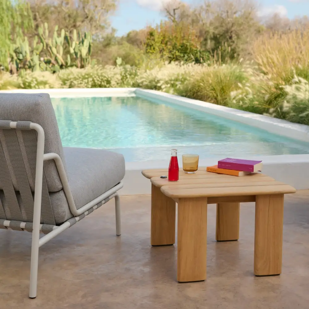 Sofatisch Teak 55x55 Assemble