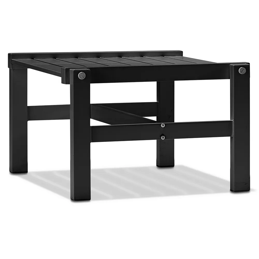Hocker 55X55cm Schwarz Aluminium