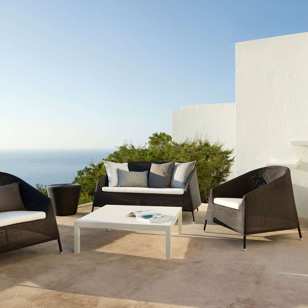 Kingston 2 Sitzer Stapelbares Lounge Sofa Mocha